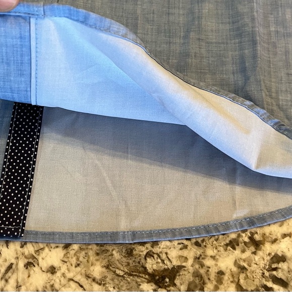 XL NEW  Con.Struct Men Slim Fit 4 Way Stretch Blue Button Down Slim Fit Long Sle - Picture 8 of 10